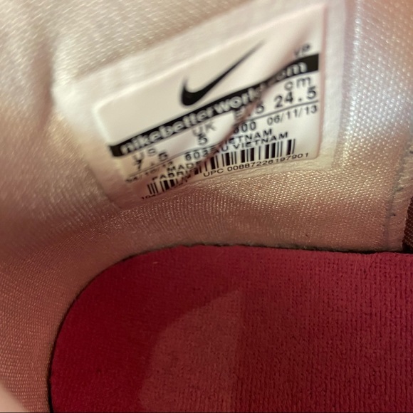 Nike Zoom Hyperquickness Pink Fire Light Womens Hightop SneakersSize 7.5 - Picture 6 of 8